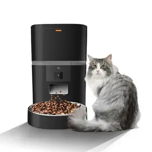 Alimentador automático de 6L para gatos, Wifi, alimentador inteligente para mascotas, gatos, perros, 5G, dispensador automático de comida para perros, cámara, alimentador inteligente para mascotas