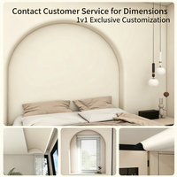 Moulure extérieure en plâtre finie, corniche de plafond minimaliste pour salon, moulure de plafond personnalisable