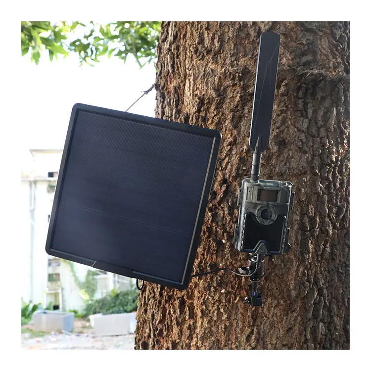 25000mAh Large Capacity Solar Power Pack IP66 Waterproof Solar Panel Kit Complete for Cellular Security Camera