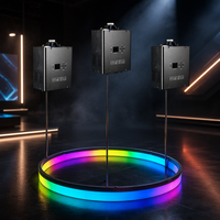 Anneau lumineux cinétique LED DMX Winch, 1 ensemble comprenant 3 moteurs de levage pour éclairage cinétique de scène de boîte de nuit