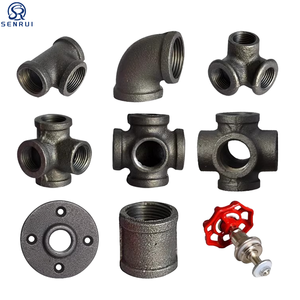Accesorio de Tubería de <span class=keywords><strong>Hierro</strong></span> Maleable Galvanizado Negro, Niple, Cruz, T de 1/2, 3/4 y 4 Pulgadas con Rosca BSPT NPT, Sistema de Protección Contra Incendios - Product Image 1