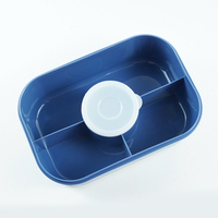Boîte à lunch Foska à compartiments pour enfants, 3 compartiments, contenants à lunch faciles à ouvrir, contenants à lunch scolaires pour filles et garçons