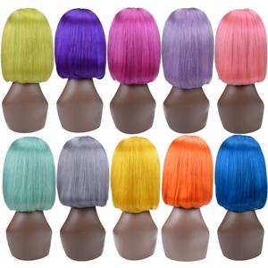 Peluca de <span class=keywords><strong>cabello</strong></span> humano Bob corto al por mayor, peluca de color de encaje brasileño de visón de 8-14 pulgadas, peluca Bob con cierre frontal de encaje sin pegamento para mujeres negras - Product Image 3