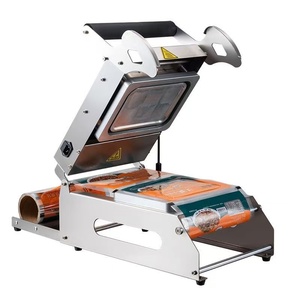 Scelleuse manuelle de plateaux de table pour emballage alimentaire, compatible avec les plateaux en plastique, papier, film laminé biodégradable et pâte à papier personnalisables - Product Image 5