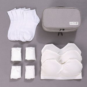 Bebelove Travel <b>Bra</b> Storage Bag Large Capacity Portable Underwear Organizer For Trip Rectangle Gray Light <b>Blue</b> Pink Brown Cyan - Product Image 1