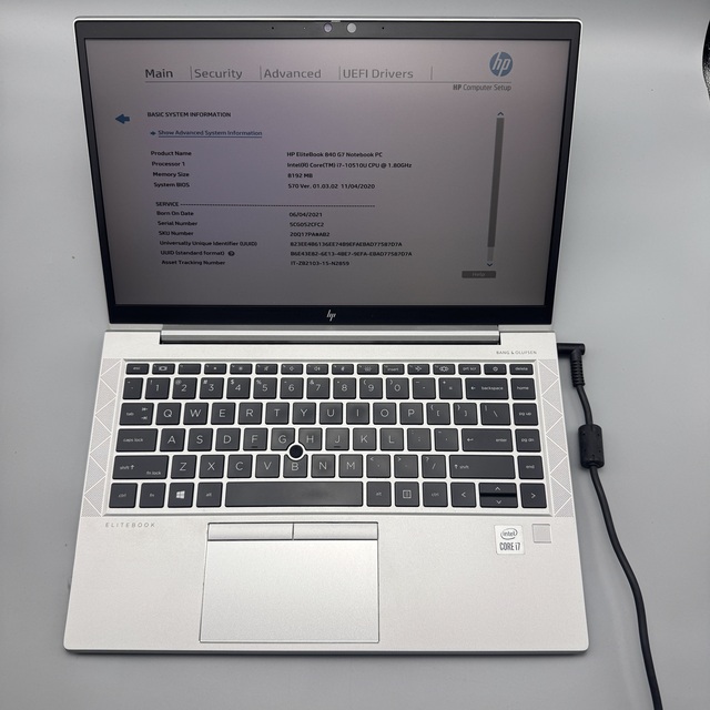 For HP EliteBook 840G7 Refurbished Laptop Intel Core I7-10th 8GB RAM 256GB SSD Full Metal Housing Windows 10 165Hz Fast