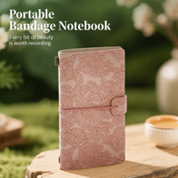 Carnet de notes créatif et écologique en papier, avec sangle, souvenir de voyage, cadeau d'affaires A5