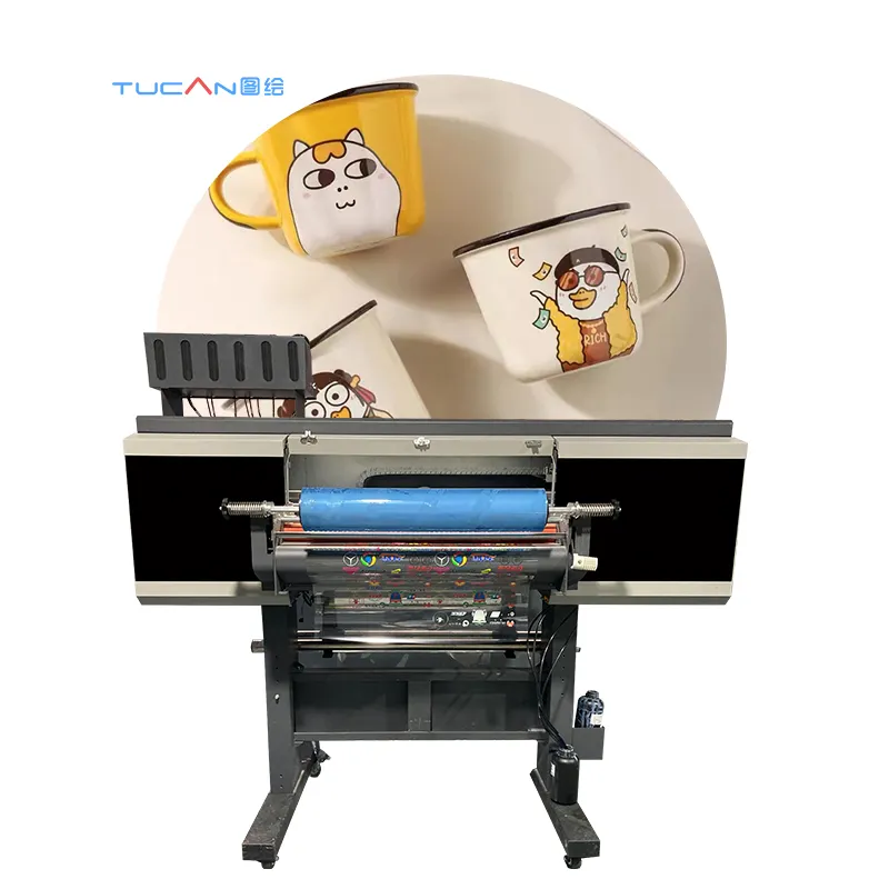 신속하게 인쇄 UV DTF AB 필름 전송 스티커 60cm uvdtf 프린터 라벨 컵 랩 전송 uvdtf 프린터 6 색