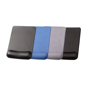 Custom color rectangular Wrist Rest Mouse Pad Ergonomic Comfortable Fabric and Memory Foam Cushion