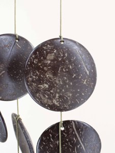 27.5 trong vỏ dừa Chuông gió ngoài trời chuông gió ngoài trời trang trí hoàn hảo cho sân, Hiên, vườn hoặc sân sau của riêng bạn - Product Image 4