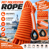 Corde statique en polyester 12 mm x 30 m, haute résistance, pour spéléologie, abeuvrage et accès par corde - Offre Spéciale