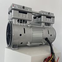 Compresseur d'air portable sans balais AC 220V 70DB tête de compresseur d'air sans huile à double cylindre silencieux pour la fabrication d'oxygène 10L