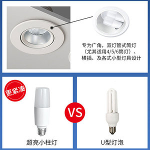 หลอดไฟ LED แบบเสา ขั้ว E27 แรงดันไฟฟ้า AC 85-265V โคมไฟพลาสติก แสงสว่างสำหรับบ้าน ความสว่างสูง หลอดไฟแบบแท่ง ประหยัดพลังงาน - Product Image 4