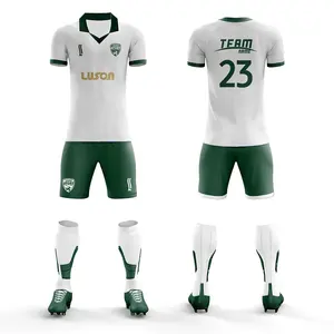 Luson meistverkaufte Fußballspieler-Training FC Jersey Fußballtrikots Sportbekleidung Fußballtrikot Mannschaftsuniform für Erwachsene