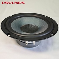 Speaker Komponen Mobil 2-Way Daya Besar 90Wrms*2 dengan Magnet Besar 6.5 Inch Speaker Komponen 2-Way Berkualitas Tinggi untuk Pintu Mobil