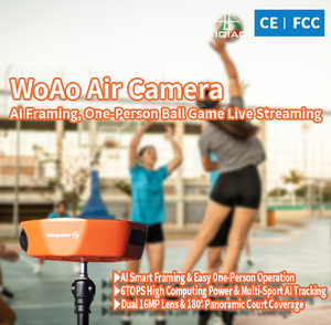 Offre à Durée Limitée : Caméra Sportive Étanche IPX5 Woao Air 4K 1080p avec Vision Nocturne, Grand Angle <span class=keywords><strong>180</strong></span>°, Suivi Automatique IA et Double Objectif – Livraison Gratuite - Product Image 1