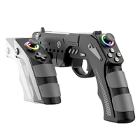Pengontrol Pistol Game Nirkabel Lampu RGB Gamepad Bluetooth untuk Switch PC Android IOS Ponsel