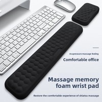 Repose-poignets ergonomique rectangulaire antidérapant en mousse à mémoire de forme AiLong pour clavier et souris, idéal pour le bureau (vente en gros)