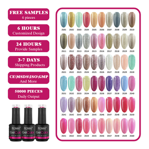 Esmalte <span class=keywords><strong>de</strong></span> Uñas en Gel con Brillo No Tóxico, Marca Privada, Nuevo Logotipo Personalizado, Sin HEMA, Esmalte <span class=keywords><strong>de</strong></span> Uñas en Gel Coreano RONIKI, Crea Tu Propia Marca - Product Image 1
