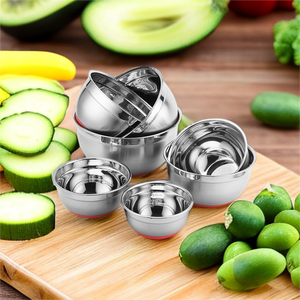 סיטונאי נירוסטה ערבוב קערות מטבח קערת מטבח ירקות לאפייה לסלט - Product Image 1