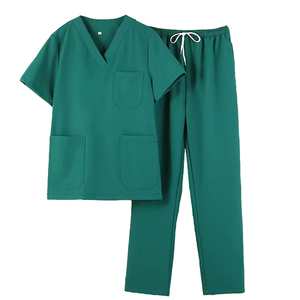 Scrubs à séchage rapide uniforme à manches courtes salle d'opération du médecin brossage vêtements dentaire Oral Pet hôpital personnel uniforme - Product Image 2