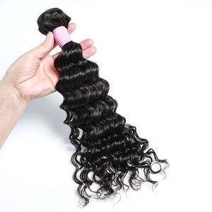 Extensiones de Cabello Humano Ondulado Profundo, Doble Trama, Textura Suave, Duradero, Rizado, Cabello Virgen Sin Procesar, de 12 a 30 Pulgadas, En Stock - Product Image 3