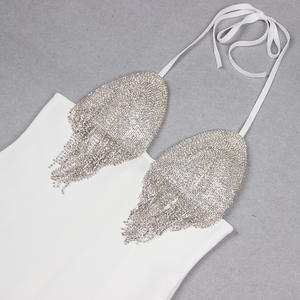 Robe de soirée personnalisée en satin blanc à une épaule pour femmes élégante longue fête longue longueur au sol Techniques de teinture unie naturelle - Product Image 2