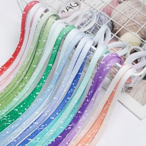 Cordones de Zapatos YS con Diseño Degradado de Tinta para AJ1 Dunk AF1, Cordones de Moda Impresos en Poliéster Plano, un Par - Product Image 1