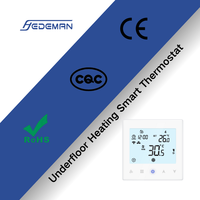 Thermostat mural électrique filaire de haute qualité pour CVC, écran tactile WiFi, produits intelligents, contrôleur de température en plastique ABS