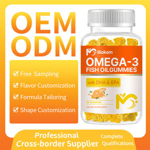 OEM/ODM marca privada suministro de fábrica Halal Natural <span class=keywords><strong>OMEGA</strong></span> 3 gomitas de aceite de pescado suplemento con DHA y EPA para soporte cerebral - Product Image 4