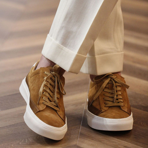 Nouvelle mode chaussures plates décontractées en cuir véritable pour hommes chaussures de marche en peau de vache couche supérieure baskets durables shopping randonnée usage quotidien - Product Image 6