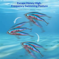 Aotuo Hot Selling 14g 24g Sinking Pencil Jig Lure Set Umpan Buatan Keras untuk Ikan Bass Mandarin Air Tawar