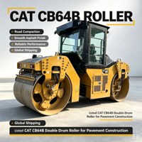 Compacteur routier à double tambour CAT CB64B d'occasion à bas prix, en excellent état de fonctionnement