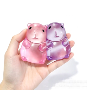 ของเล่นบีบคลายเครียดรูปโลมาขายดี - บีบได้ ฟังเพลงได้ คืนรูปช้าๆ คาปิบารา - Product Image 4