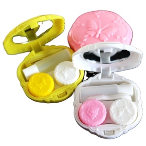 Estuche Transparente Compacto y Portátil para Lentes de Contacto, <span class=keywords><strong>Pequeño</strong></span> y Elegante, Caja Doble con Tapa a Presión, Sin Tapa Giratoria - Product Image 2