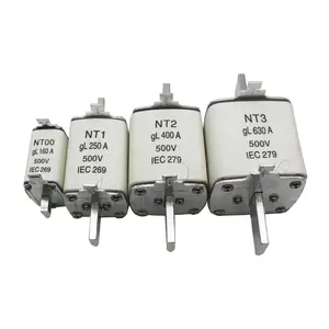 500V base NT00C NT00 NT0 NT1 NT2 NT3 NT4 160A 250A 400A 630A 1250A NT fusible de baja tensión