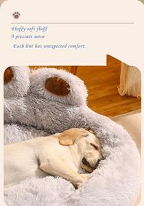 Produk gua hewan peliharaan mewah 2024 untuk hewan peliharaan tidur rumah merah muda nyaman untuk anjing dan kucing besar - Product Image 5