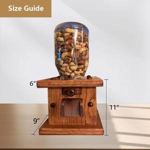 Distributeur de bonbons en bois Youlike Contenants et stockage faits à la main pour gommeux ou cacahuète-Stockage en bois - Product Image 5