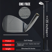 Clubs de golf en acier forgé CNC sur mesure pour droitiers, manche en PU, 34/35, hommes, noir/argent/or, têtes de golf