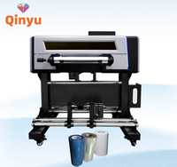 Imprimante UV DTF Qinyu nouvelle génération 42 cm, ensemble de transfert d'étiquettes en cristal, film AB, encre UV, garantie 1 an