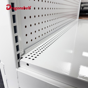 מדפי גונדולה ממתכת של וולמארט, מדפי סופרמרקט, מדפי חנות קמעונאית, מדפי סופרמרקט לתצוגה - Product Image 4