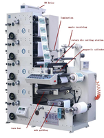 Haute qualité multifonction 2 4 6 couleurs rouleau à rouleau Uv Flexo Machine d'impression pour étiquettes en papier autocollants