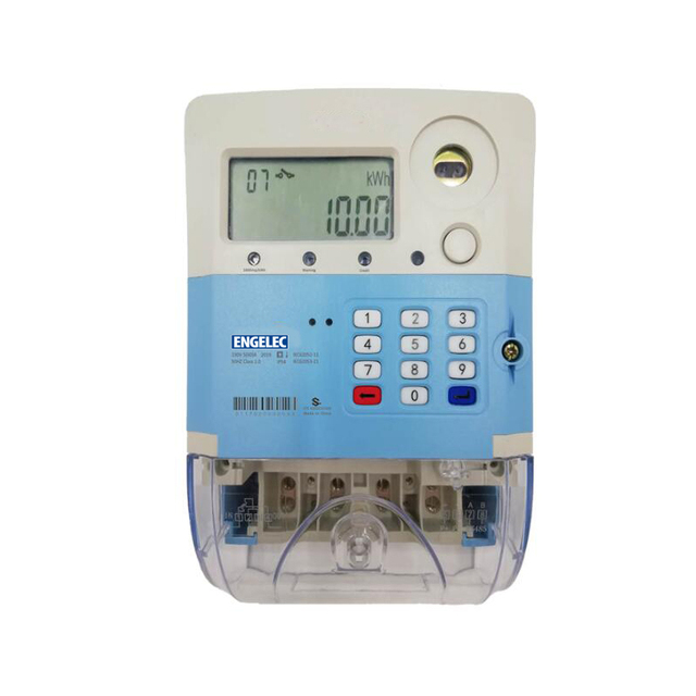 STS Prepaid Keypad Smart LORA/GPRS Three Phase Energy Meter kwh Meter With Vendor System for Rental Apartment