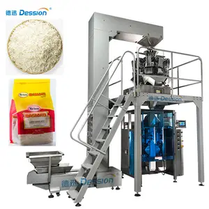 Máquina de embalagem de arroz, totalmente automática multi cabeça pesagem quatro lado selagem granel bolsa quad popcorn grãos peanuts máquina de embalagem