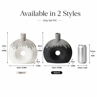 Vases en céramique et porcelaine de style nordique, blancs, esthétiques, décoration de chambre, décoration de salon, accessoires de décoration de bureau, vase à fleurs