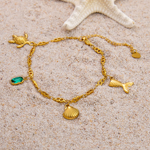 अत्यधिक प्रवृत्ति व्यक्तिगत उच्च गुणवत्ता वाले गैर-फीका पेलेंट 18k सोने की प्लेटेड स्टेनलेस स्टील फैशन गहने - Product Image 5