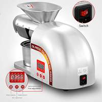 Nouvelle Presse à Huile Automatique 2026 en Acier Inoxydable de Haute Qualité 110V/220V 1800W 6-9kg/h pour Huile de Palme, Huile de Sésame, Huile de Tournesol et Huile d'Arachide
