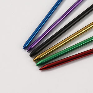 Aiguilles <span class=keywords><strong>à</strong></span> tricoter en aluminium colorées, multi-tailles, <span class=keywords><strong>à</strong></span> gros œil, pour la réparation de pulls, le point de croix et l'artisanat - Product Image 4