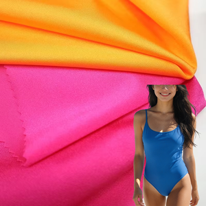 Tissu brillant personnalisé hautement élastique 18% élasthanne 82% nylon pour vêtements de sport, vêtements de bain, bikinis - Product Image 1
