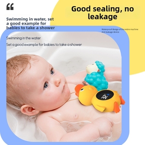 Termómetro Digital de Agua para Baño de Niños, Diseño de Cangrejo Rosa, Lindo Termómetro de Plástico con Forma de Animal para Bebés - Product Image 3